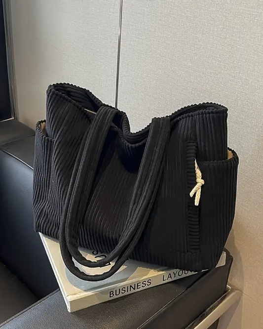 Ribbed Tote Bag