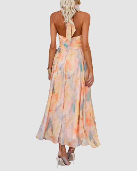 Romantic Watercolour Maxi Dress