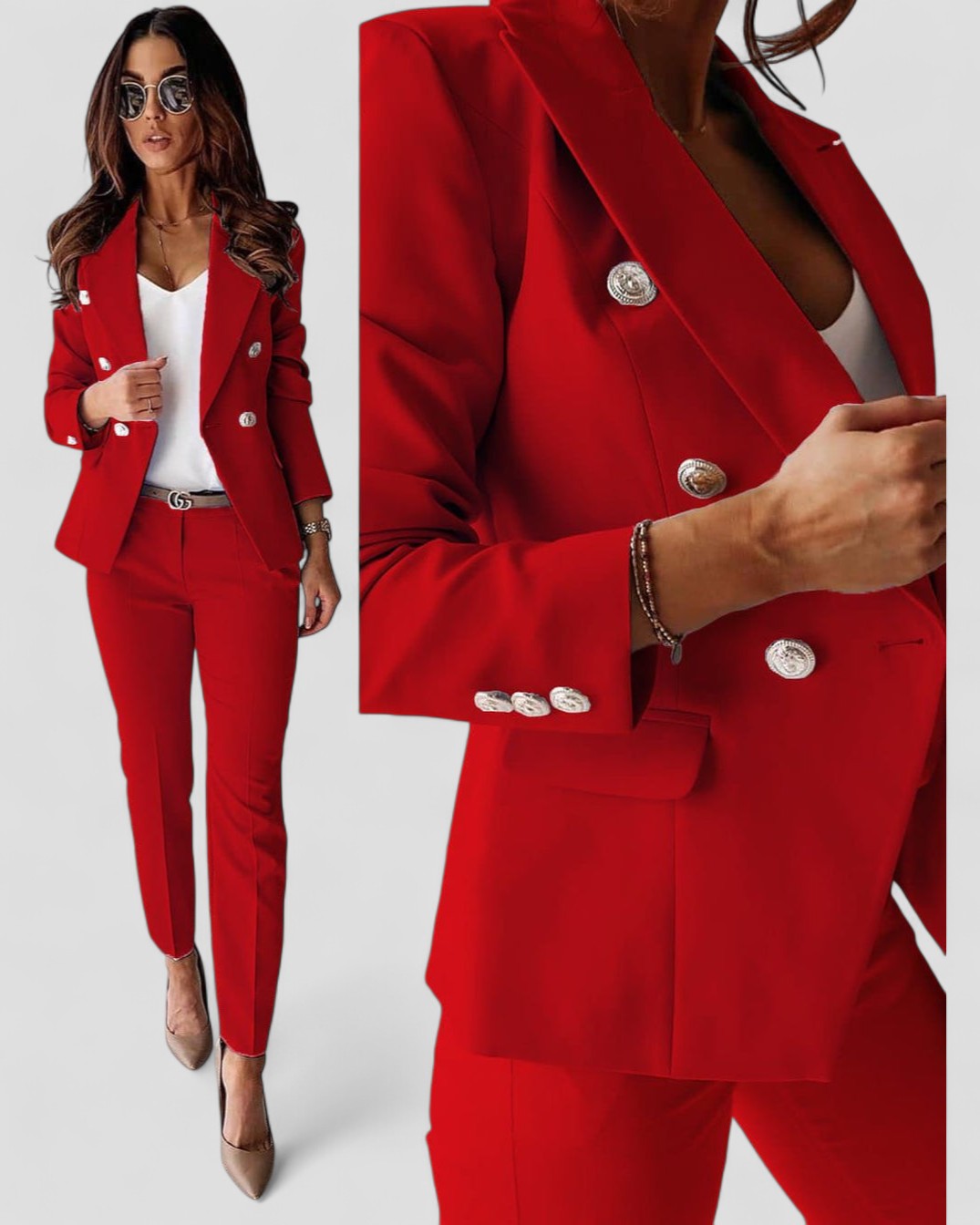 Blazer With Jacket & Pants
