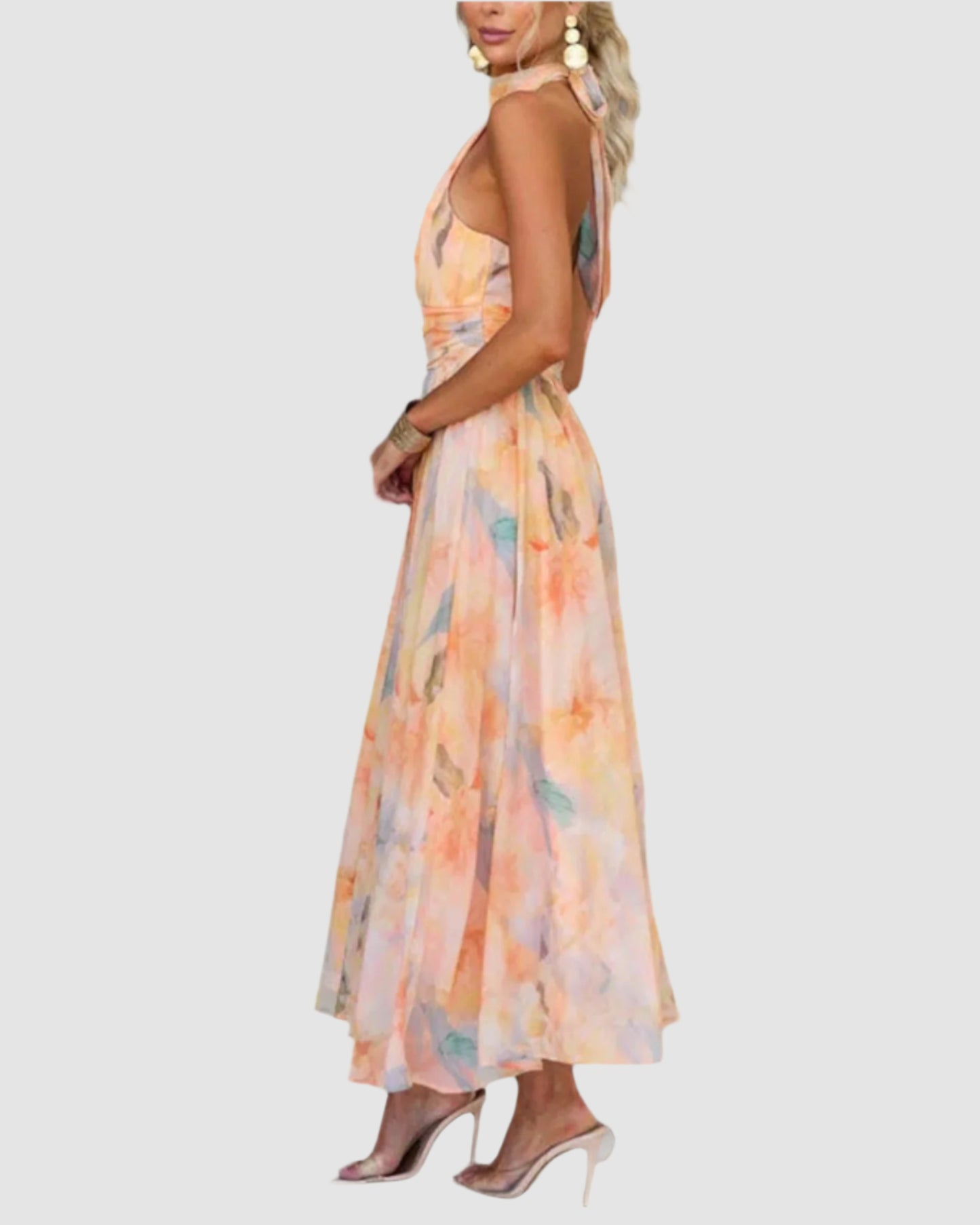 Romantic Watercolour Maxi Dress