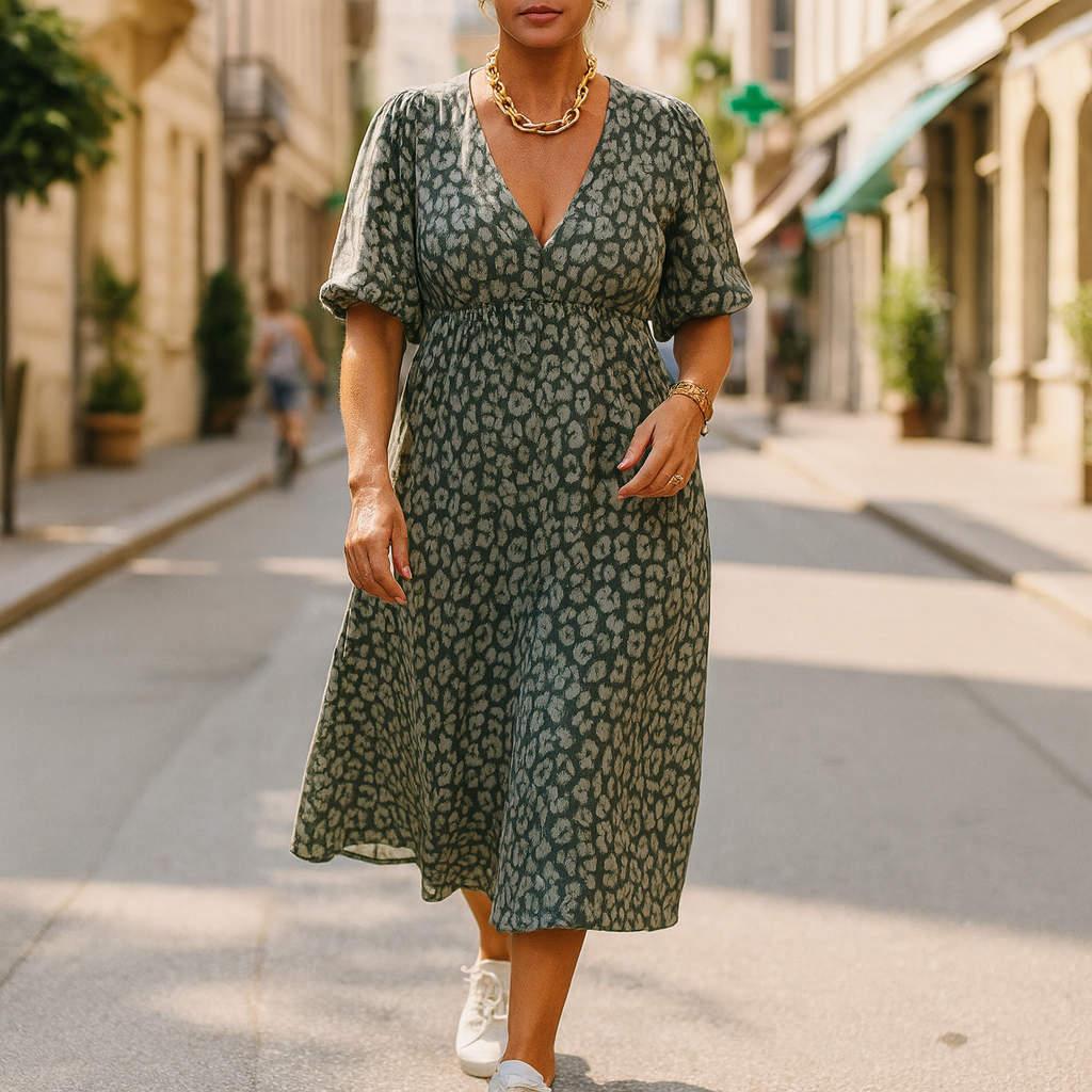 Leopard Summer Maxi Dress