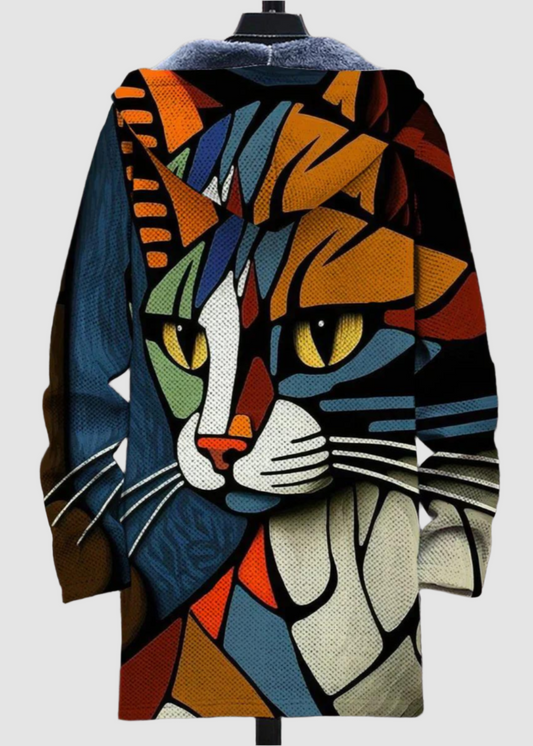 Artistic Fleece-Lined Jacket