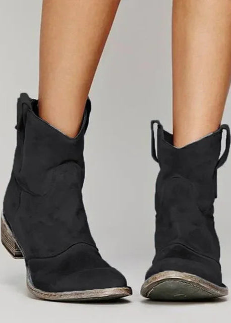 Vintage Cowboy Ankle Boots
