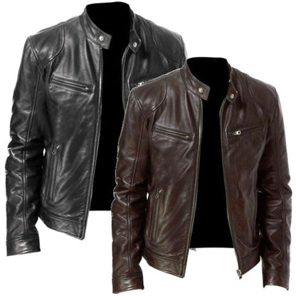 Biker Leather Jacket For Men