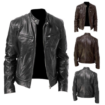 Biker Leather Jacket For Men