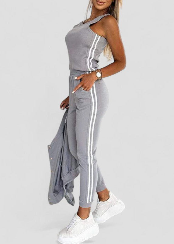 Striped Jacket, Vest & Pants