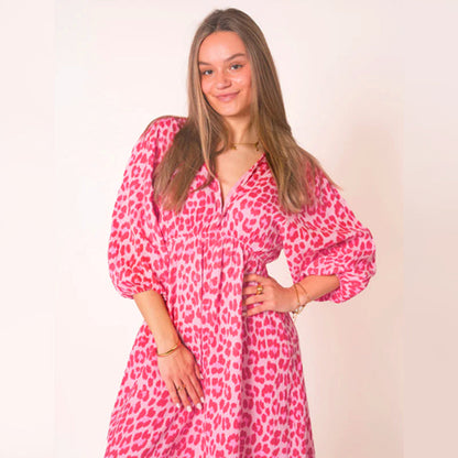 Leopard Summer Maxi Dress