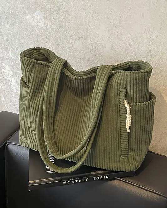 Ribbed Tote Bag