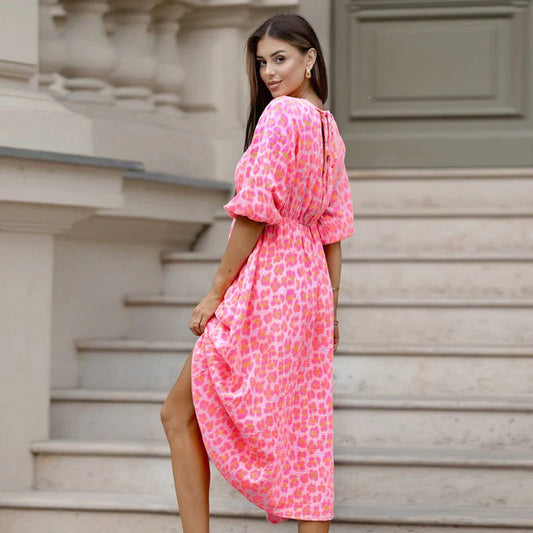 Leopard Summer Maxi Dress
