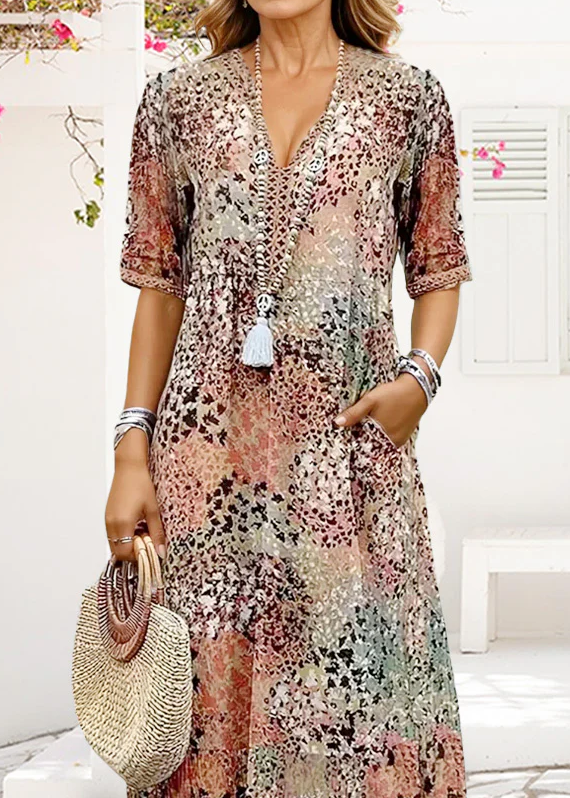 Adelle Vibrant Mid Length Dress