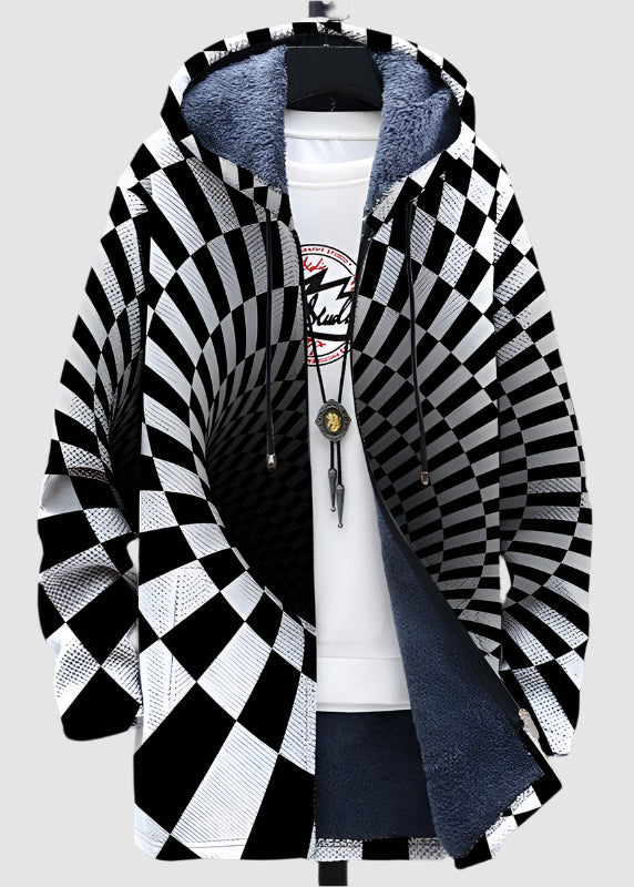 Artistic Fleece-Lined Jacket