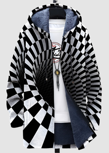 Artistic Fleece-Lined Jacket