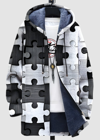Artistic Fleece-Lined Jacket