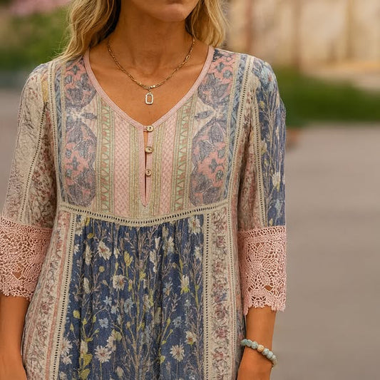 Vintage Pink Lace Dress