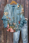 Gray/Blue Flower