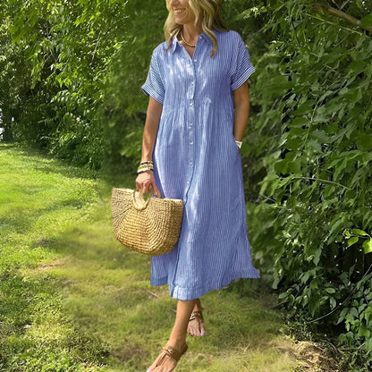 Striped Shirtdress