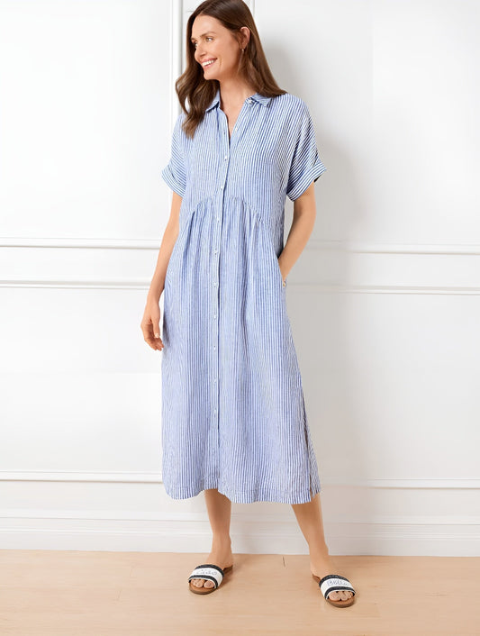 Striped Shirtdress