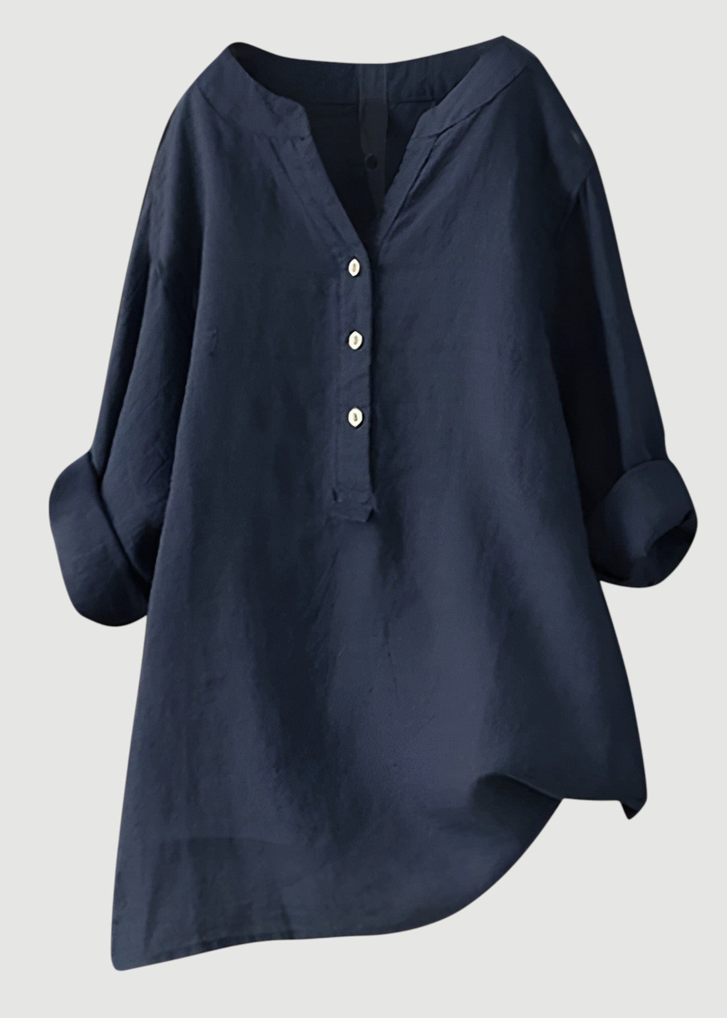 Airy and Comfortable Button-Up Shirt