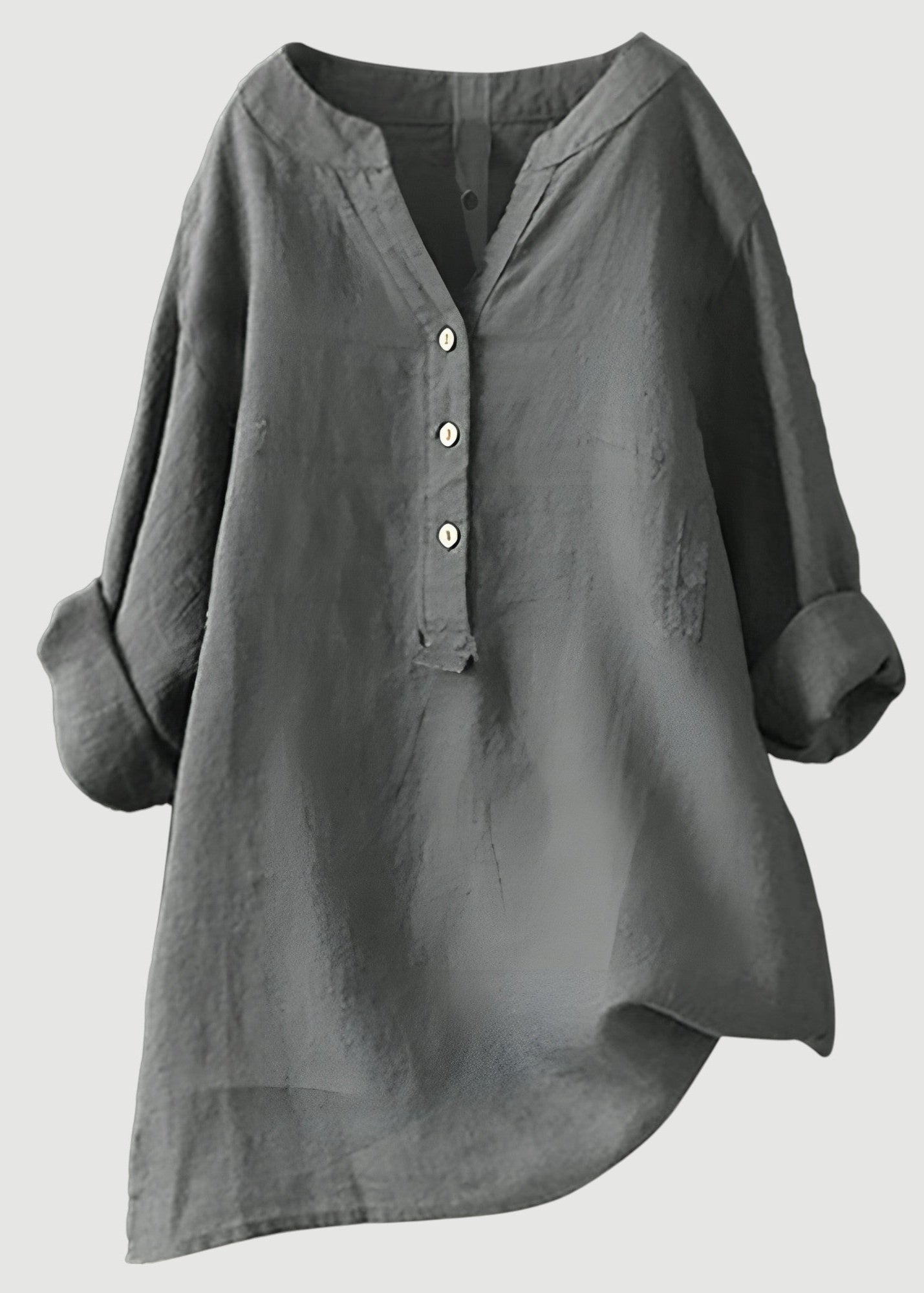 Airy and Comfortable Button-Up Shirt