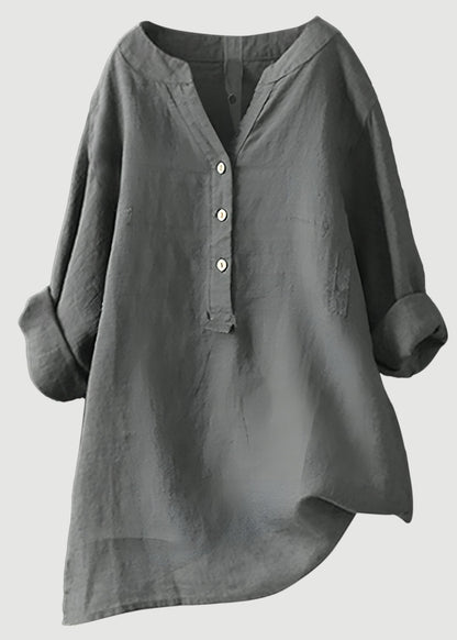 Airy and Comfortable Button-Up Shirt