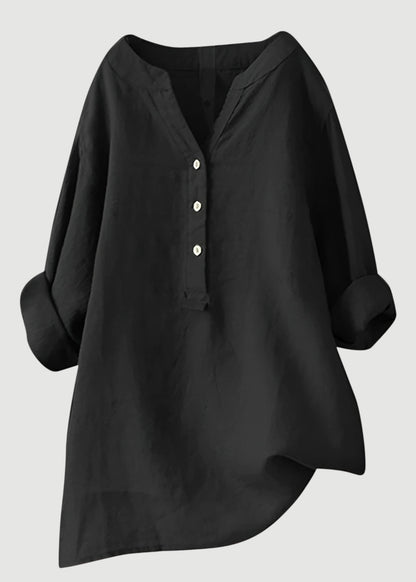 Airy and Comfortable Button-Up Shirt