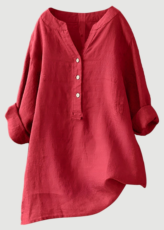 Airy and Comfortable Button-Up Shirt