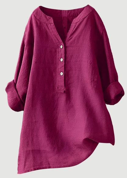Airy and Comfortable Button-Up Shirt