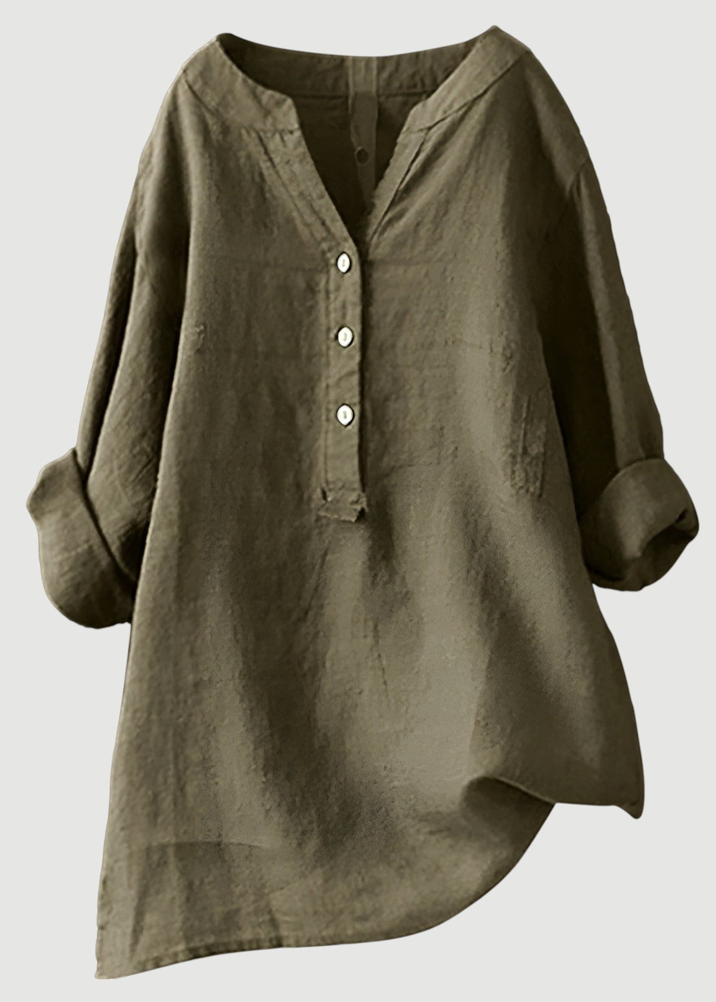 Airy and Comfortable Button-Up Shirt