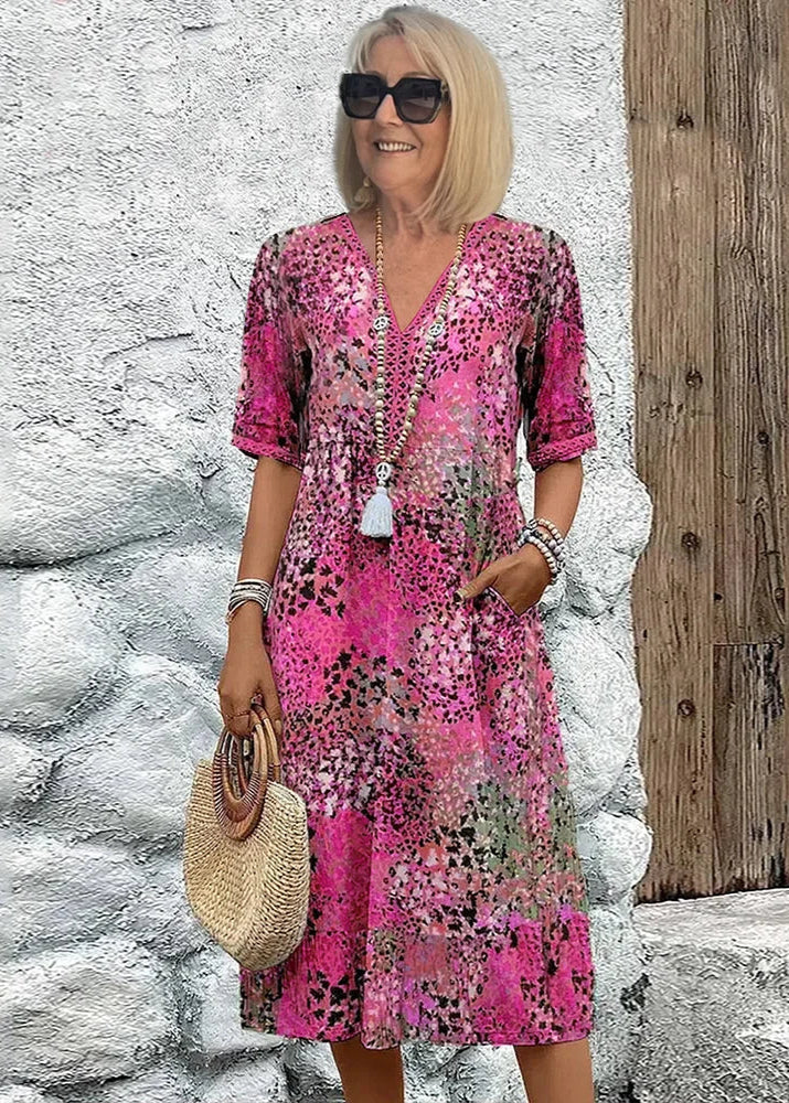 Adelle Vibrant Mid Length Dress