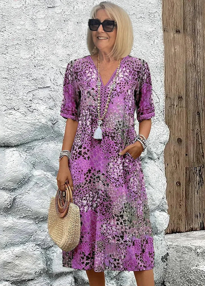 Adelle Vibrant Mid Length Dress