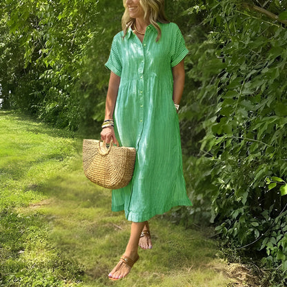 Striped Shirtdress