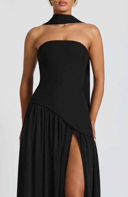 Elegance Scarf Maxi Dress