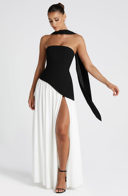 Elegance Scarf Maxi Dress