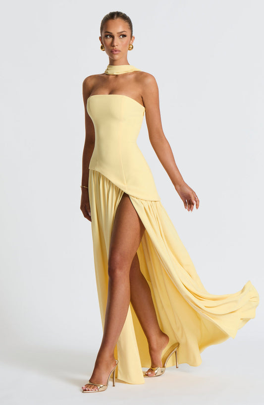 Elegance Scarf Maxi Dress