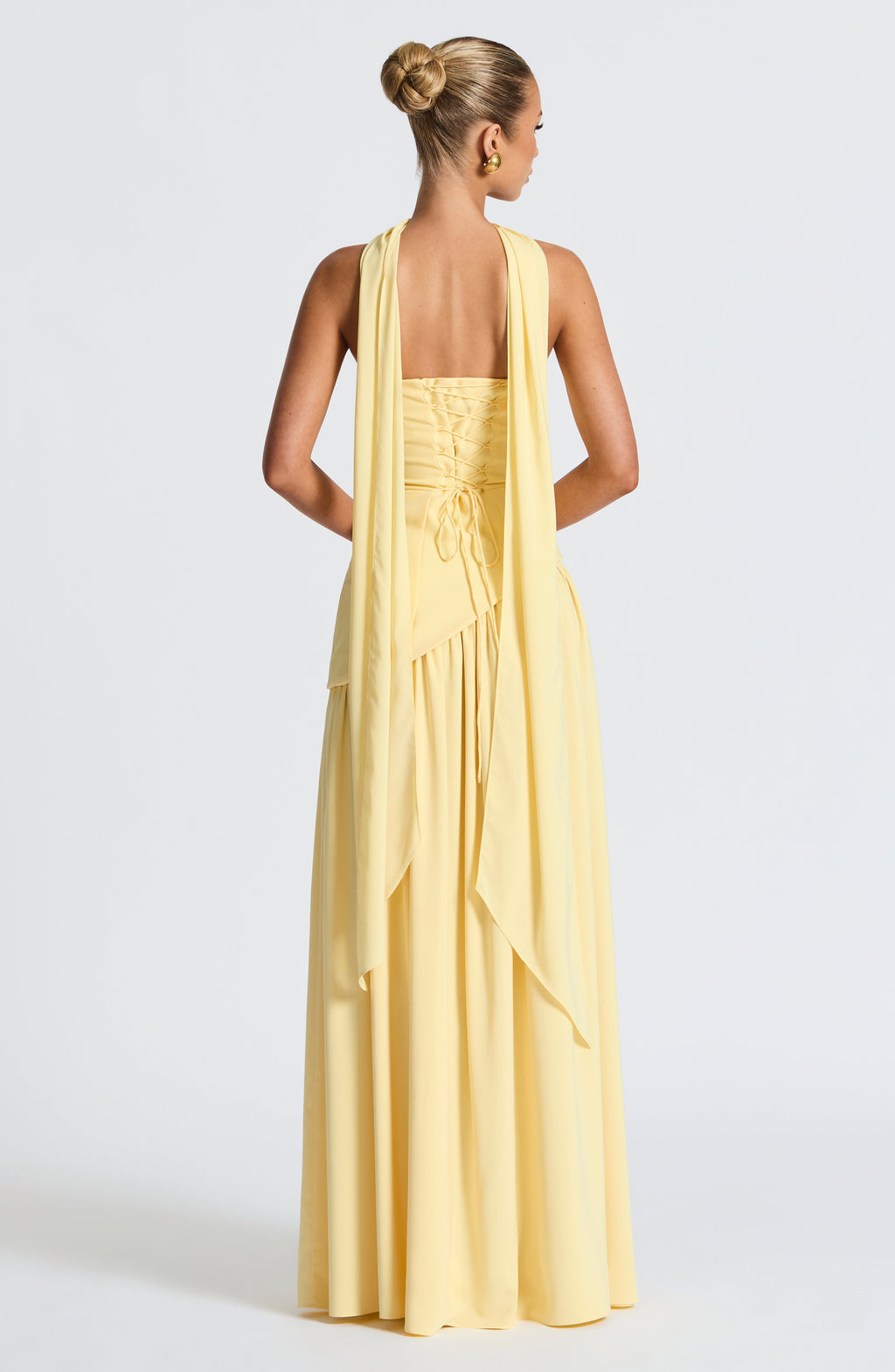 Elegance Scarf Maxi Dress