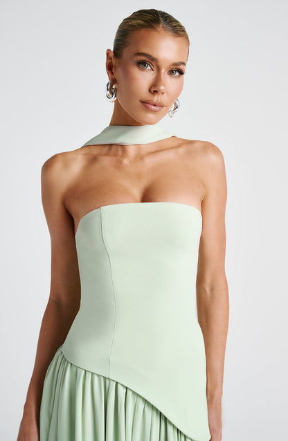 Elegance Scarf Maxi Dress