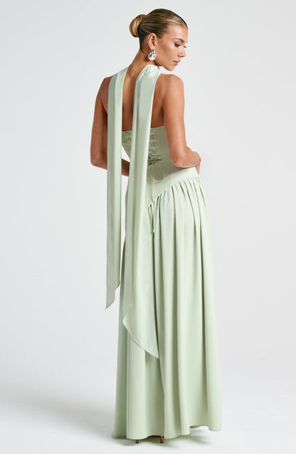 Elegance Scarf Maxi Dress