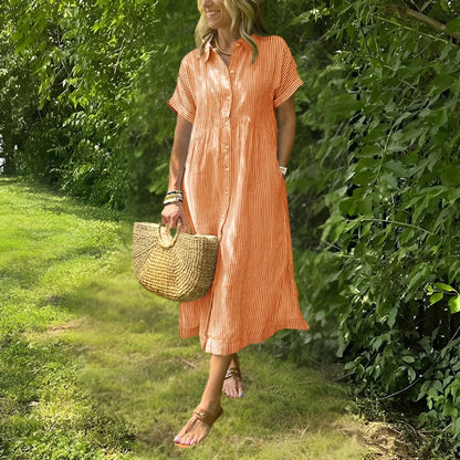 Striped Shirtdress
