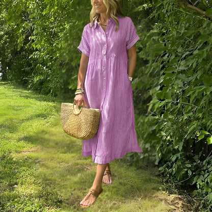 Striped Shirtdress