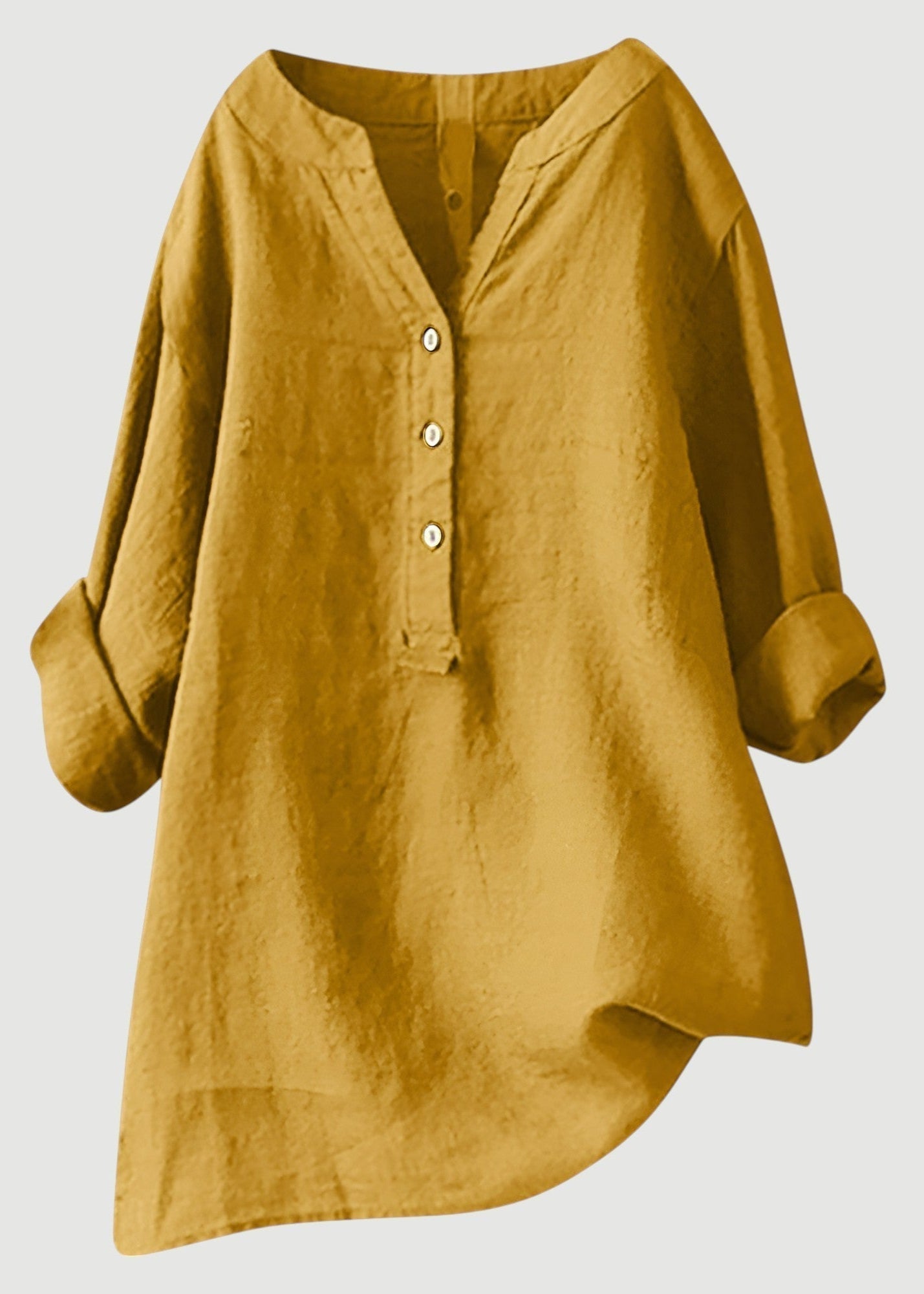Airy and Comfortable Button-Up Shirt