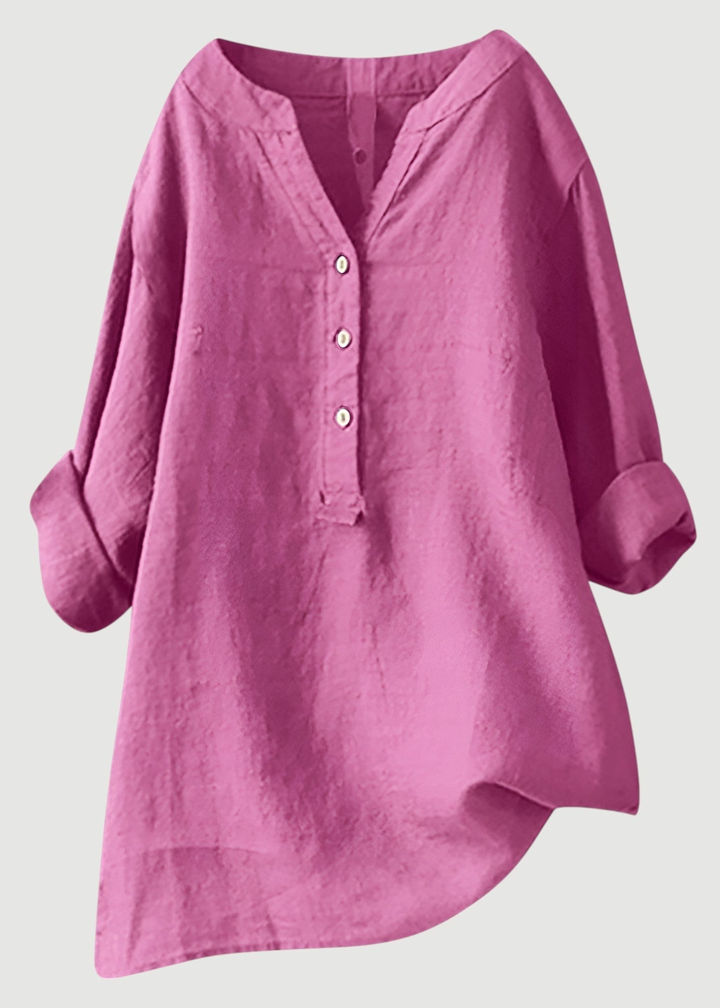 Airy and Comfortable Button-Up Shirt