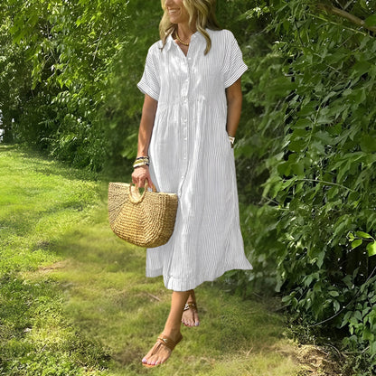 Striped Shirtdress